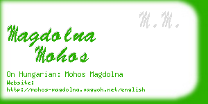 magdolna mohos business card